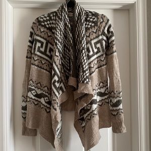Abercrombie & Fitch Brown and Tan Cardigan